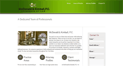 Desktop Screenshot of mcdonaldkimball.com